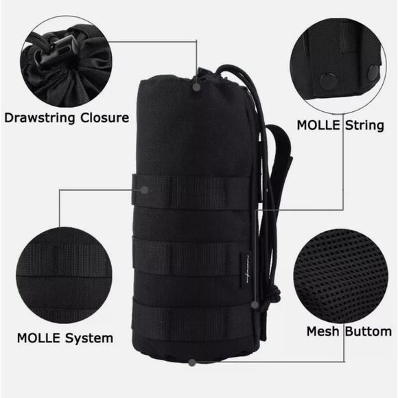 1000D Tactical Molle Water Bottle Pouch Bag Kettle - Picture 2 of 6